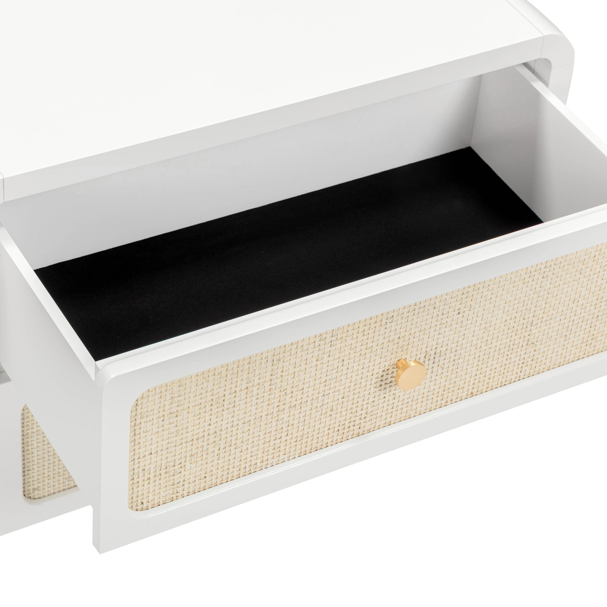 Patty 28 Rattan 2 Drawer Nightstand by TOV B69363