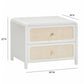 Patty 28 Rattan 2 Drawer Nightstand by TOV B69363