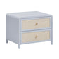 Patty 28 Rattan 2 Drawer Nightstand by TOV B69363