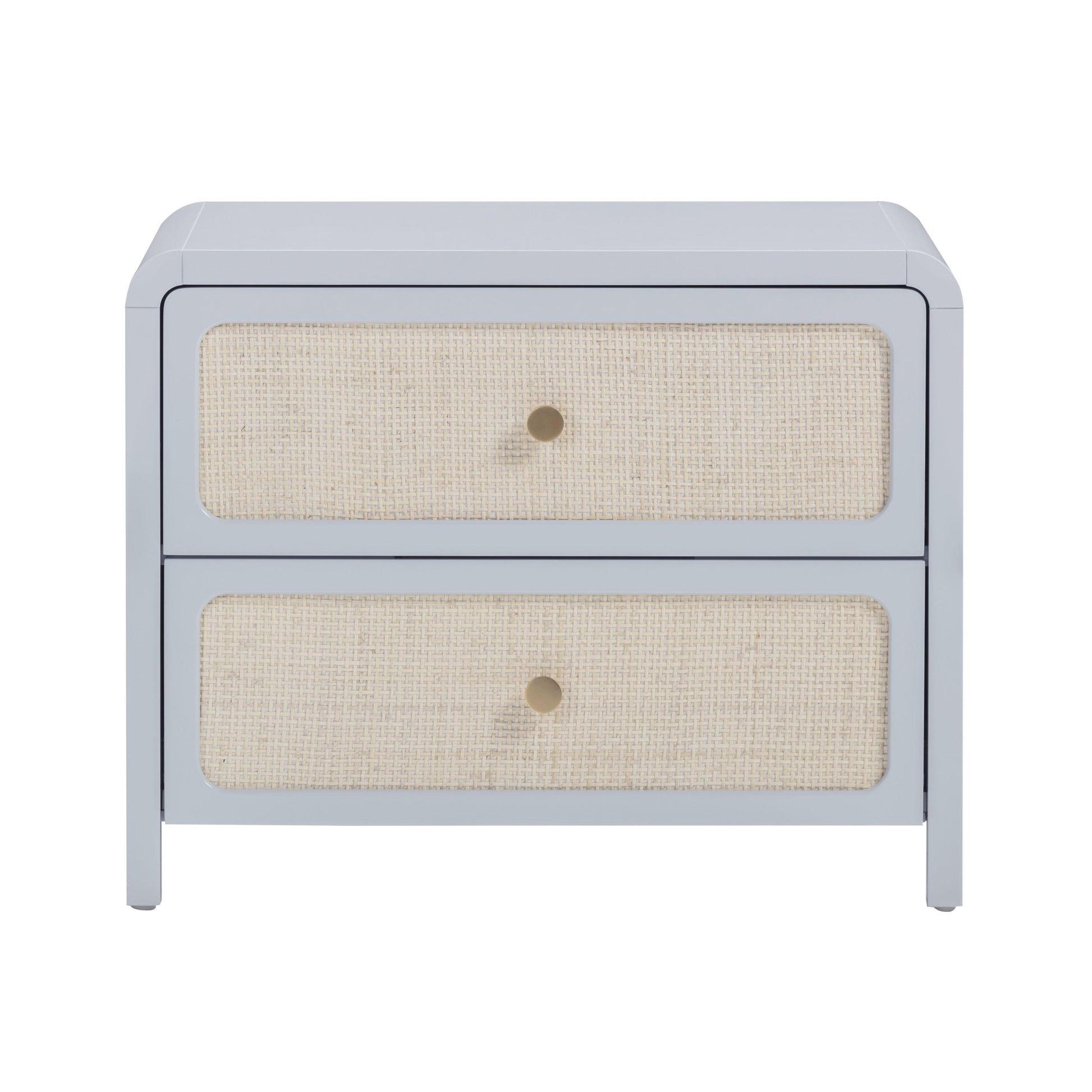 Patty 28 Rattan 2 Drawer Nightstand by TOV B69363