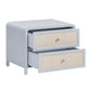 Patty 28 Rattan 2 Drawer Nightstand by TOV B69363