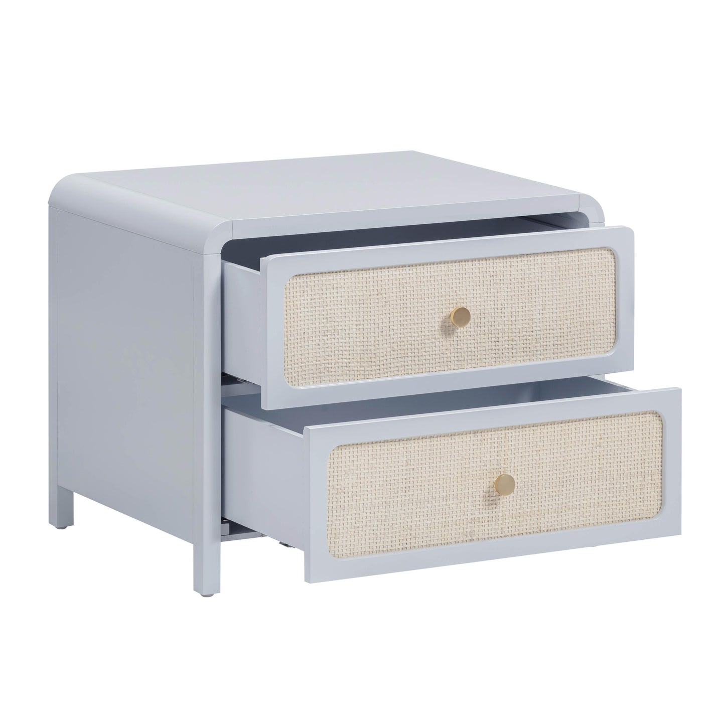 Patty 28 Rattan 2 Drawer Nightstand by TOV B69363