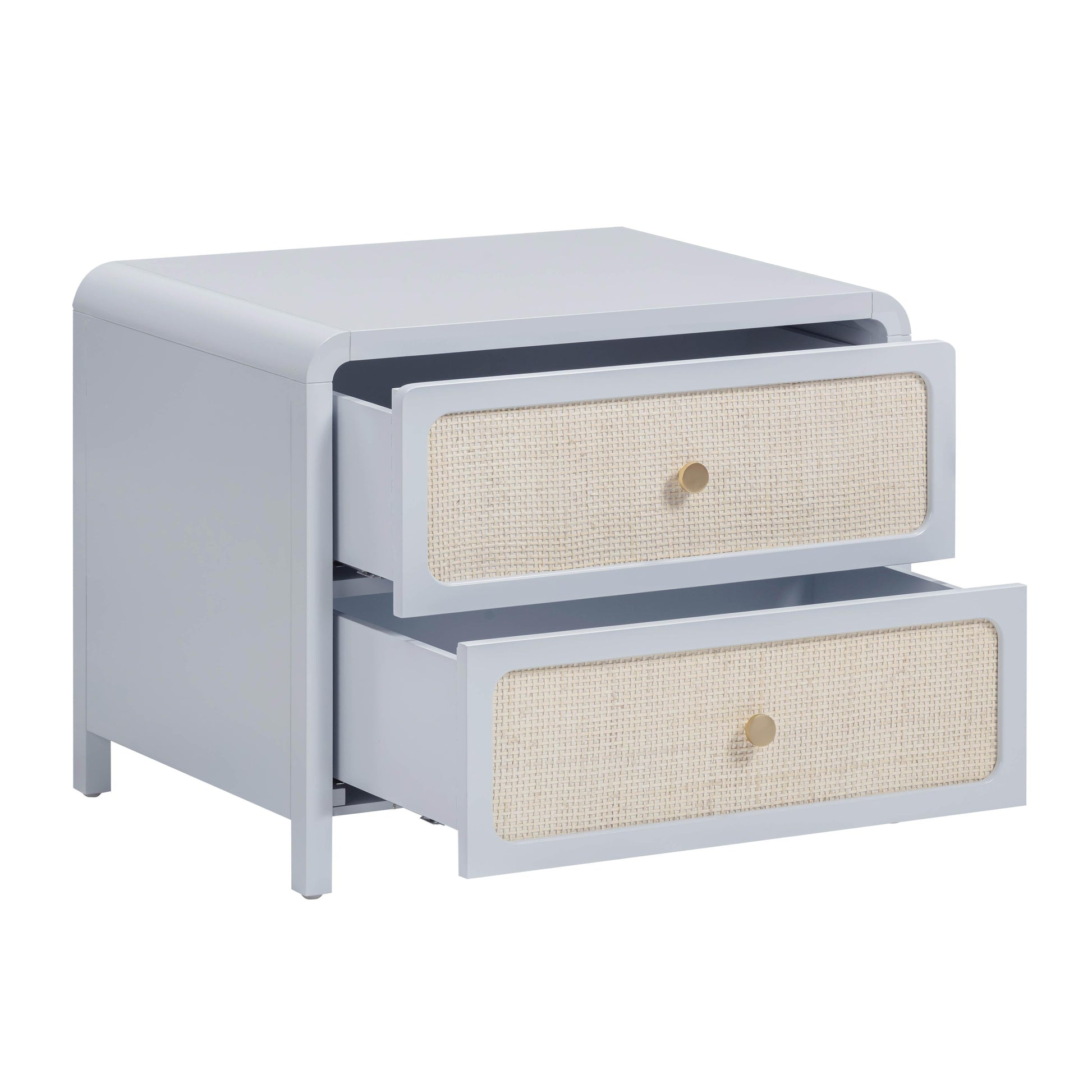 Patty 28 Rattan 2 Drawer Nightstand by TOV B69363