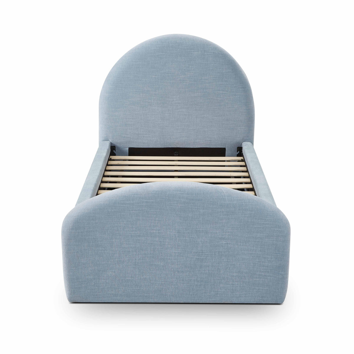 Moon Chambray Blue Performance Chenille Twin Bed by TOV Furniture – photo 5 of 7