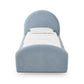 Moon Chambray Blue Chenille Twin Trundle Bed by TOV B69370