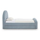Moon Chambray Blue Chenille Twin Trundle Bed by TOV B69370
