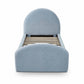Moon Chambray Blue Chenille Twin Trundle Bed by TOV B69370
