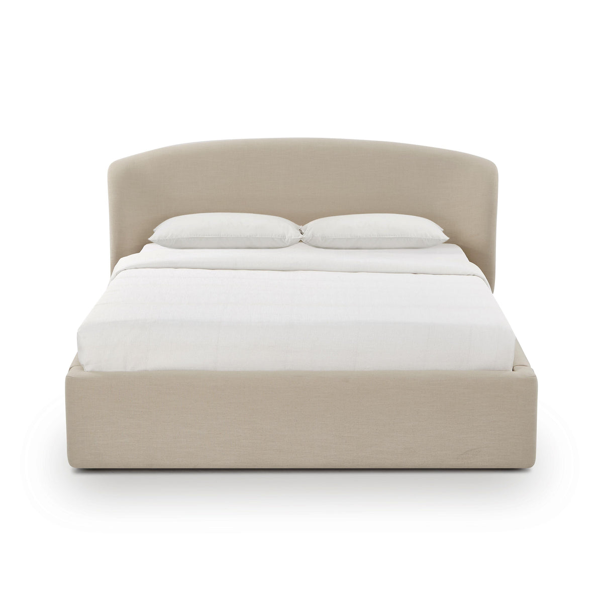 Corey Taupe Upcycled Performance Linen Queen Storage Bed by TOV Furniture – photo 3 of 10