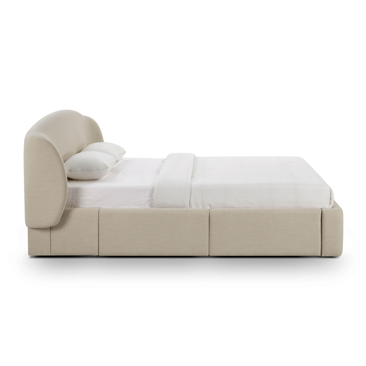Corey Taupe Upcycled Performance Linen Queen Storage Bed by TOV Furniture – photo 5 of 10