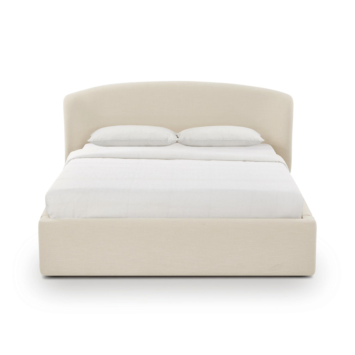 Corey Cream Upcycled Performance Linen Queen Storage Bed by TOV Furniture – photo 3 of 10