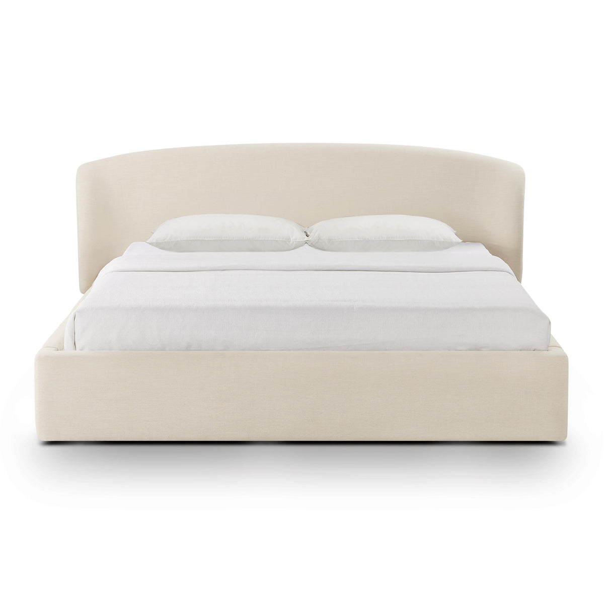 Corey Cream Upcycled Performance Linen King Storage Bed by TOV Furniture – photo 3 of 10