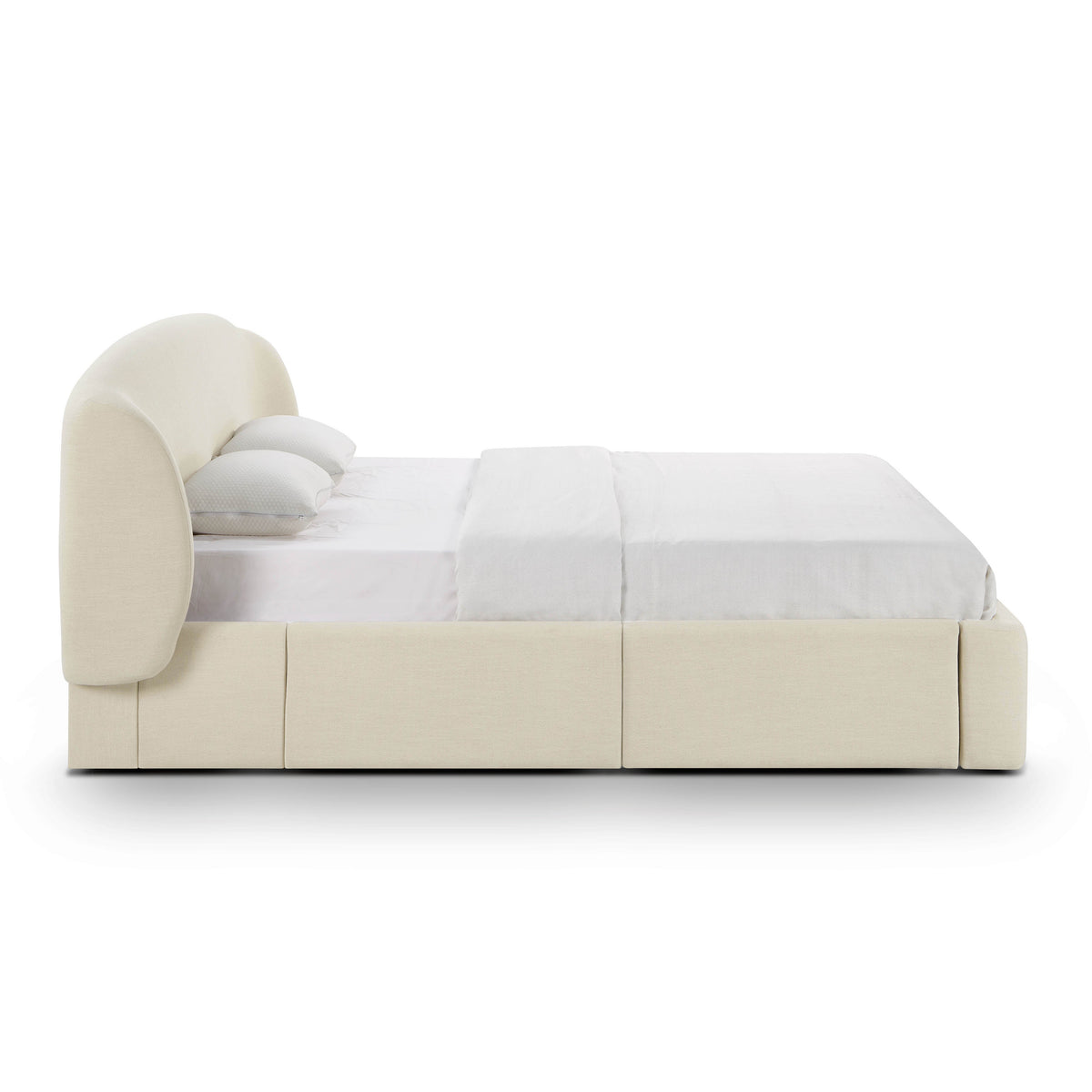 Corey Cream Upcycled Performance Linen King Storage Bed by TOV Furniture – photo 5 of 10