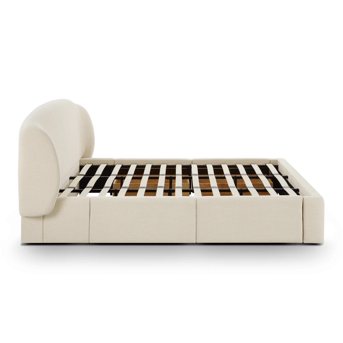 Corey Cream Upcycled Performance Linen King Storage Bed by TOV Furniture – photo 7 of 10