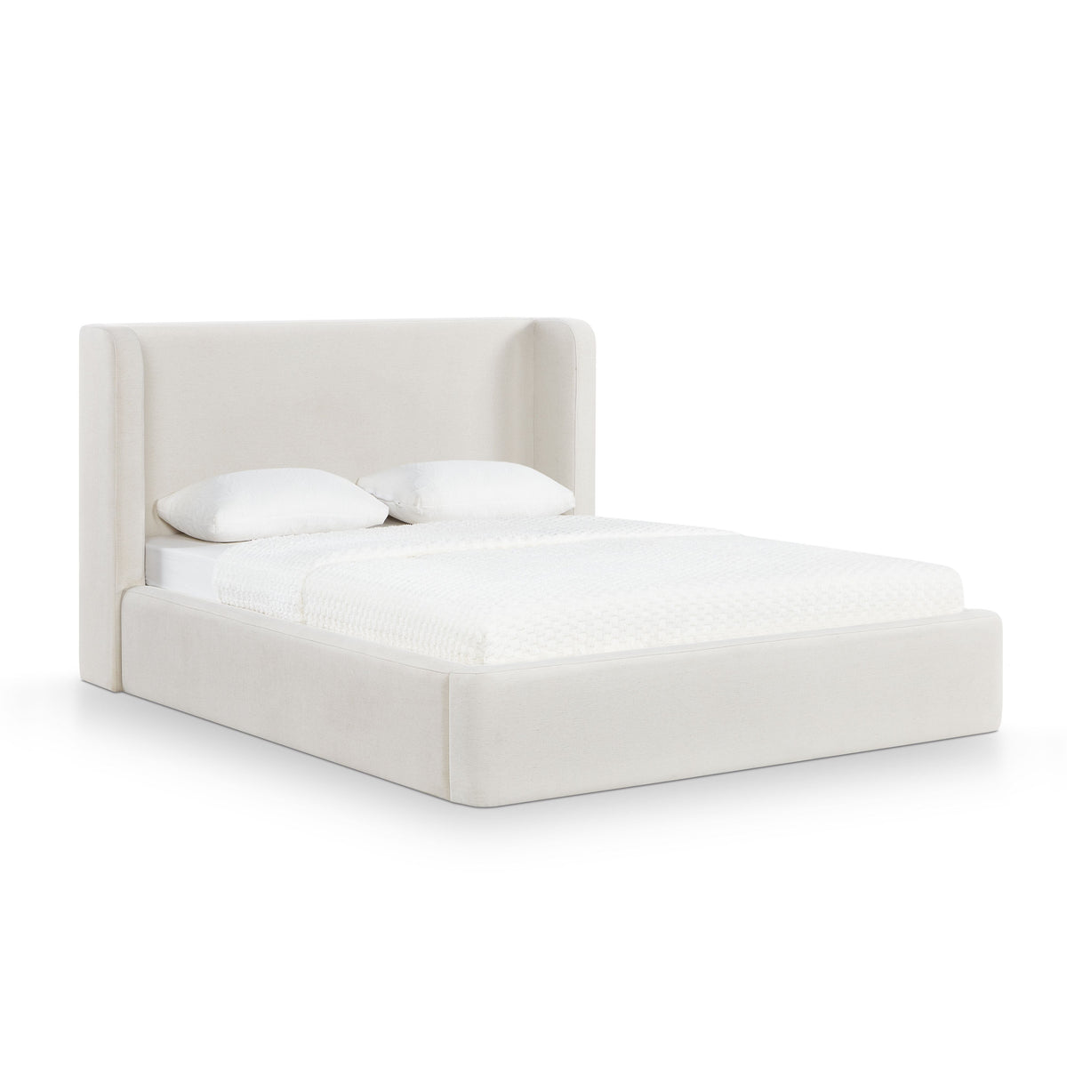 Harmony Cream Performance Chenille Queen Bed by TOV Furniture – photo 3 of 10