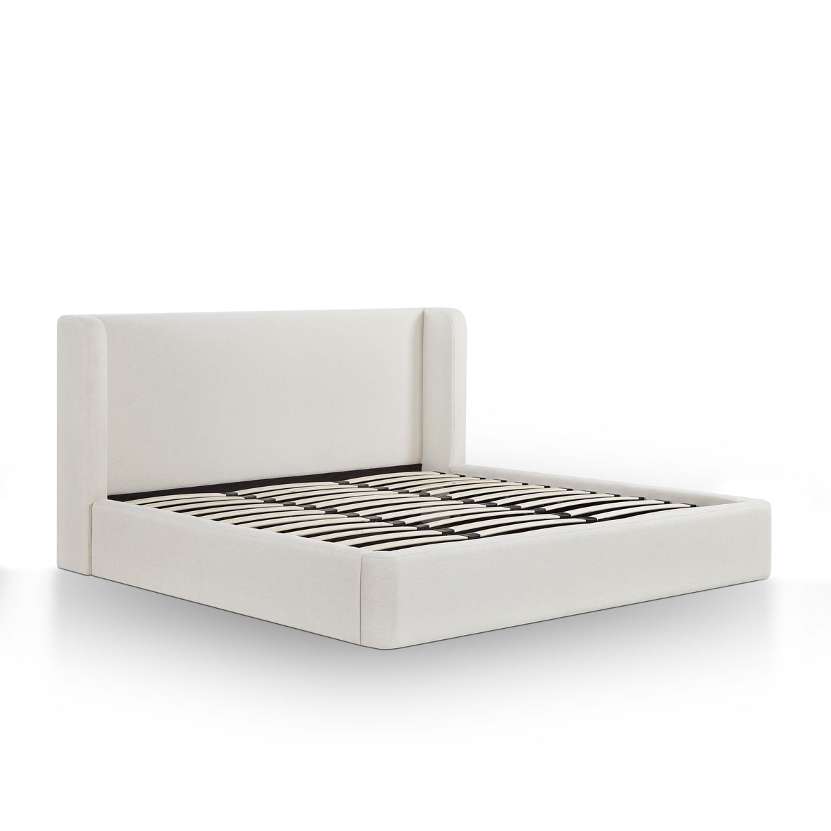 Harmony Cream Performance Chenille King Bed by TOV Furniture – photo 5 of 12
