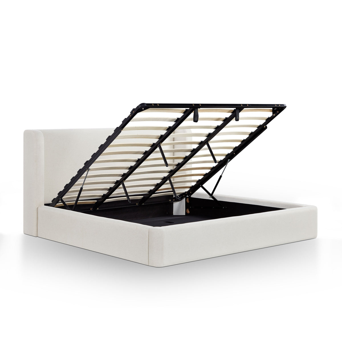 Harmony Cream Performance Chenille King Bed by TOV Furniture – photo 7 of 12