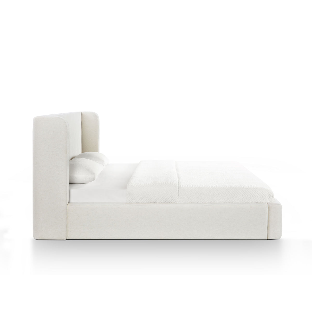 Harmony Cream Performance Chenille King Bed by TOV Furniture – photo 3 of 12