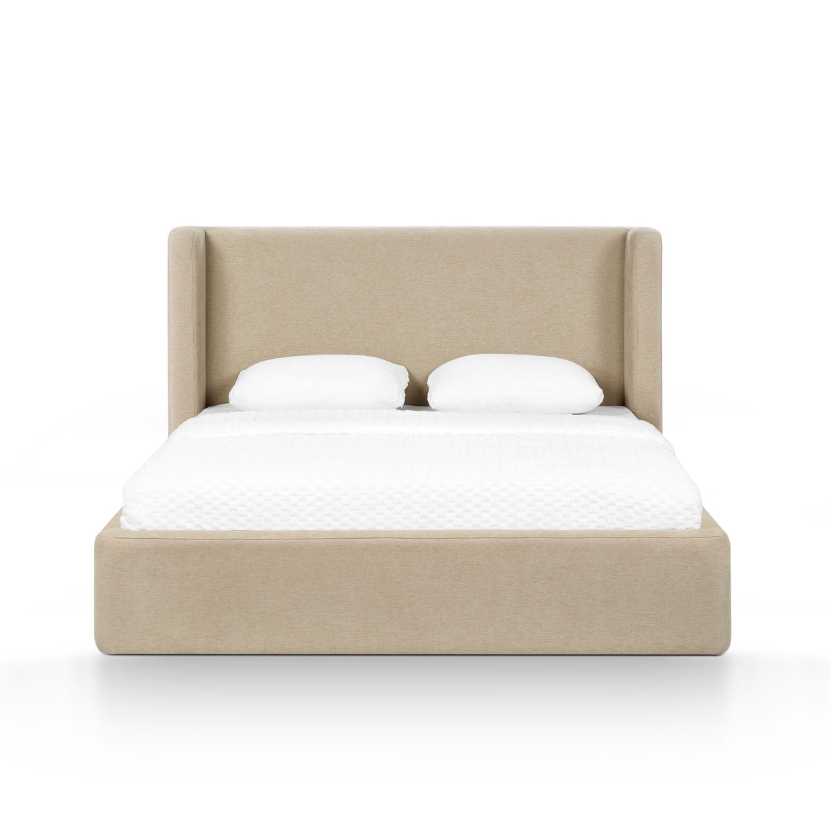 Harmony Tan Performance Chenille Queen Bed by TOV Furniture – photo 1 of 11
