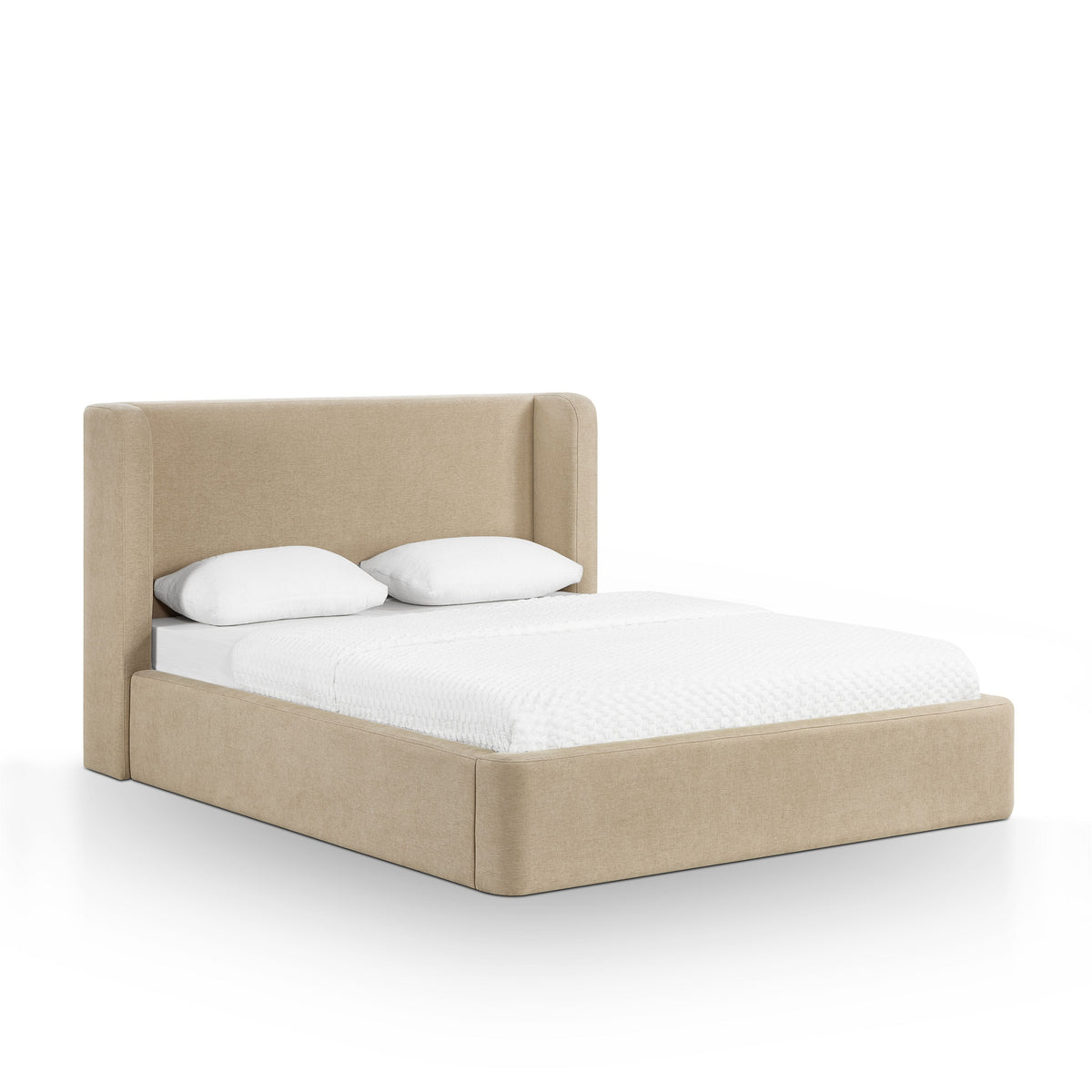 Harmony Tan Performance Chenille Queen Bed by TOV Furniture – photo 4 of 11