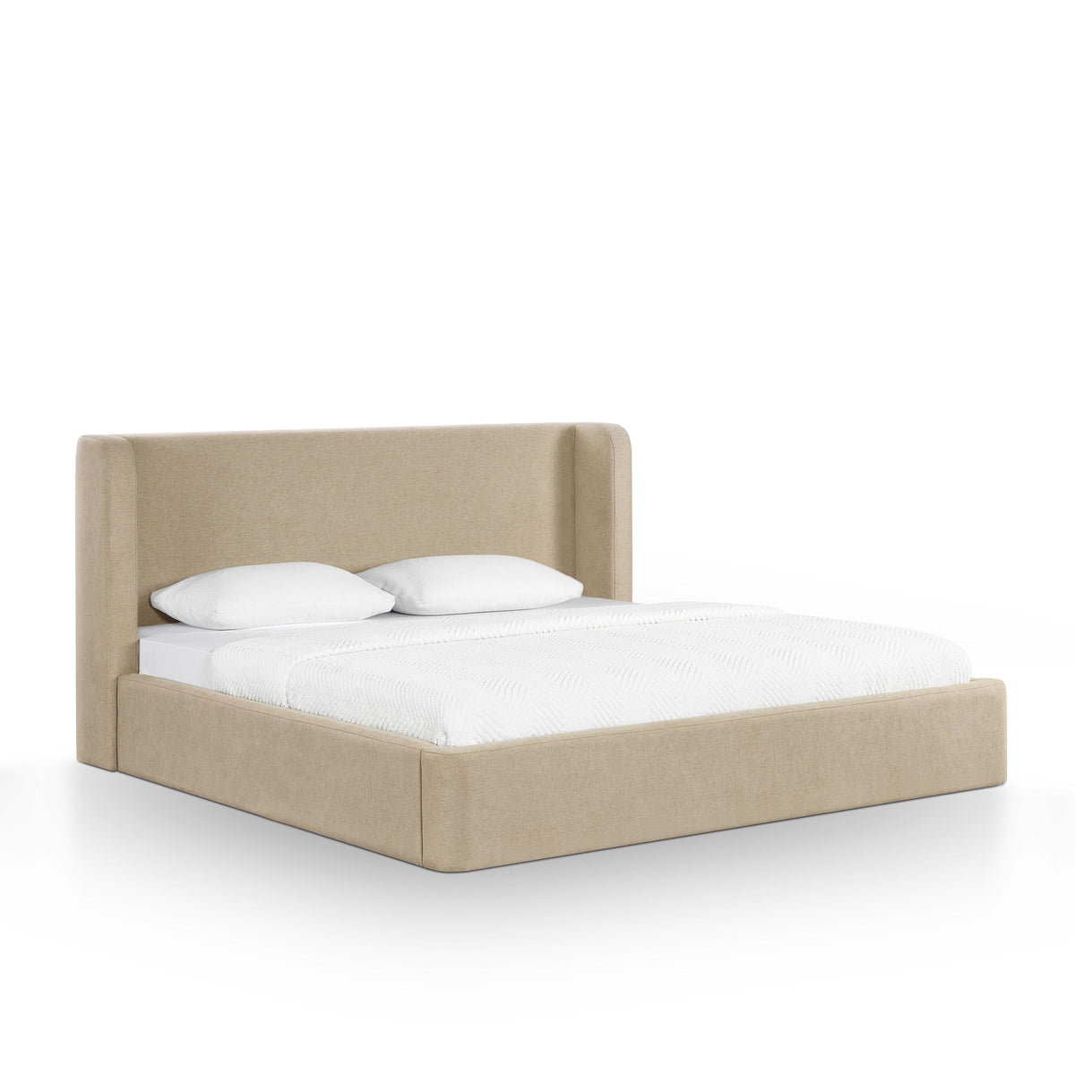 Harmony Tan Performance Chenille King Bed by TOV Furniture – photo 2 of 11