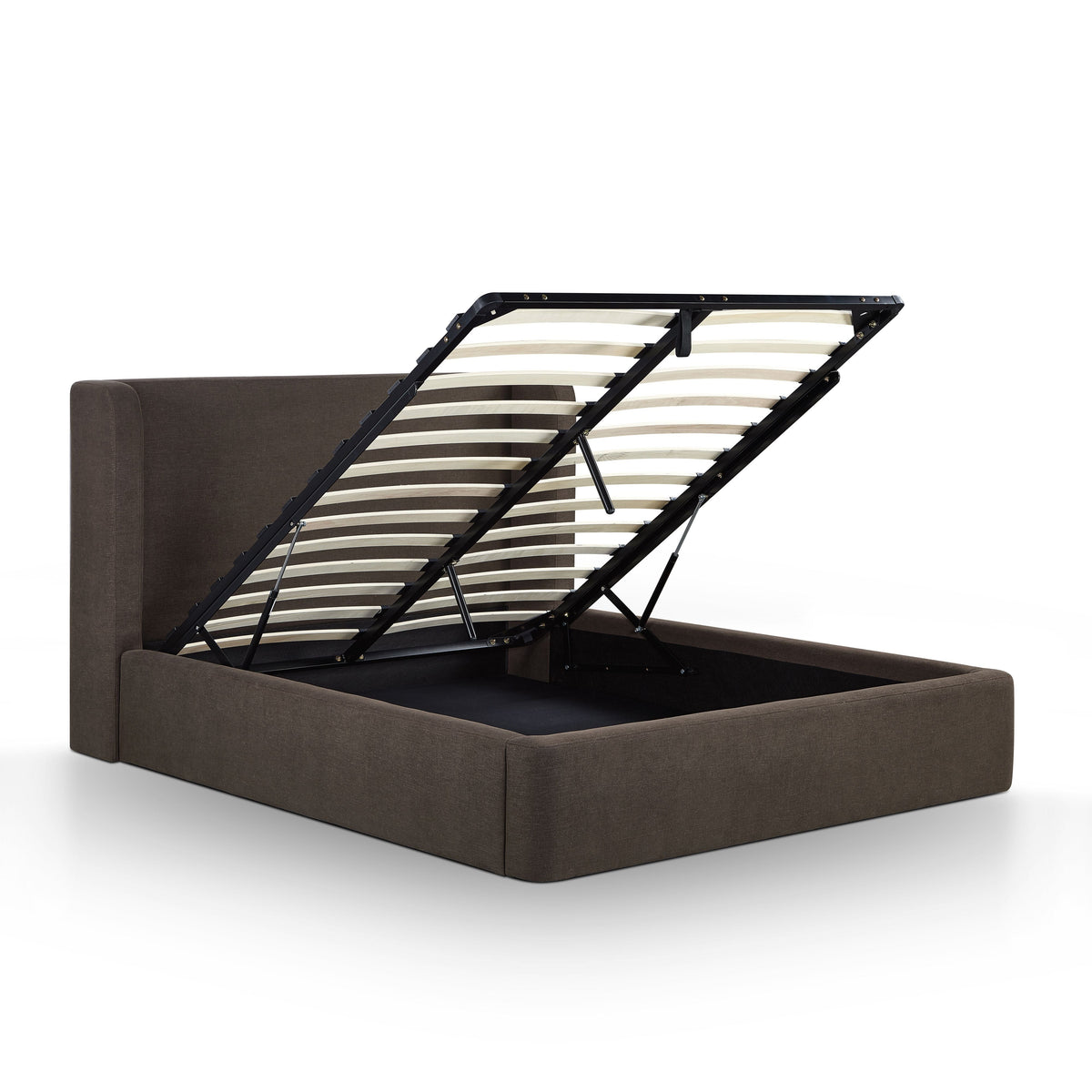 Harmony Chocolate Brown Performance Chenille Queen Bed by TOV Furniture – photo 8 of 10