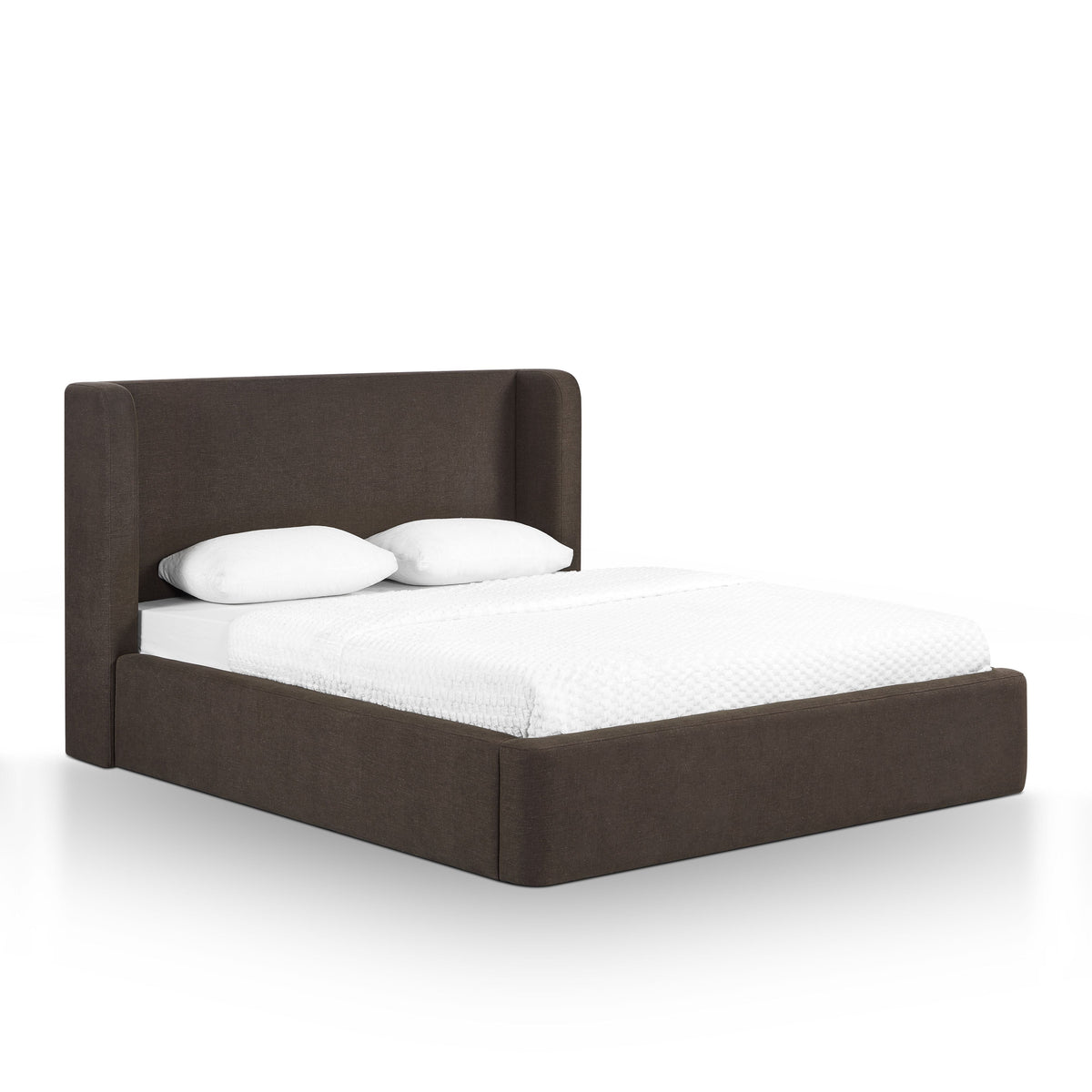 Harmony Chocolate Brown Performance Chenille Queen Bed by TOV Furniture – photo 3 of 10