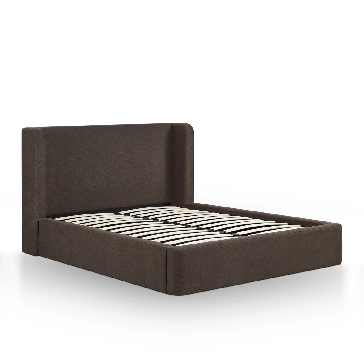 Harmony Chocolate Brown Performance Chenille Queen Bed by TOV Furniture – photo 7 of 10