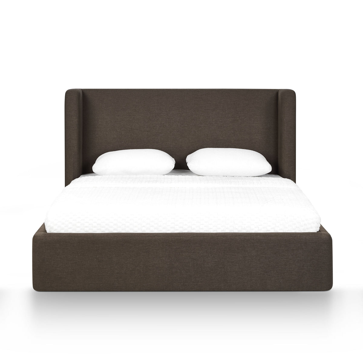 Harmony Chocolate Brown Performance Chenille Queen Bed by TOV Furniture – photo 1 of 10