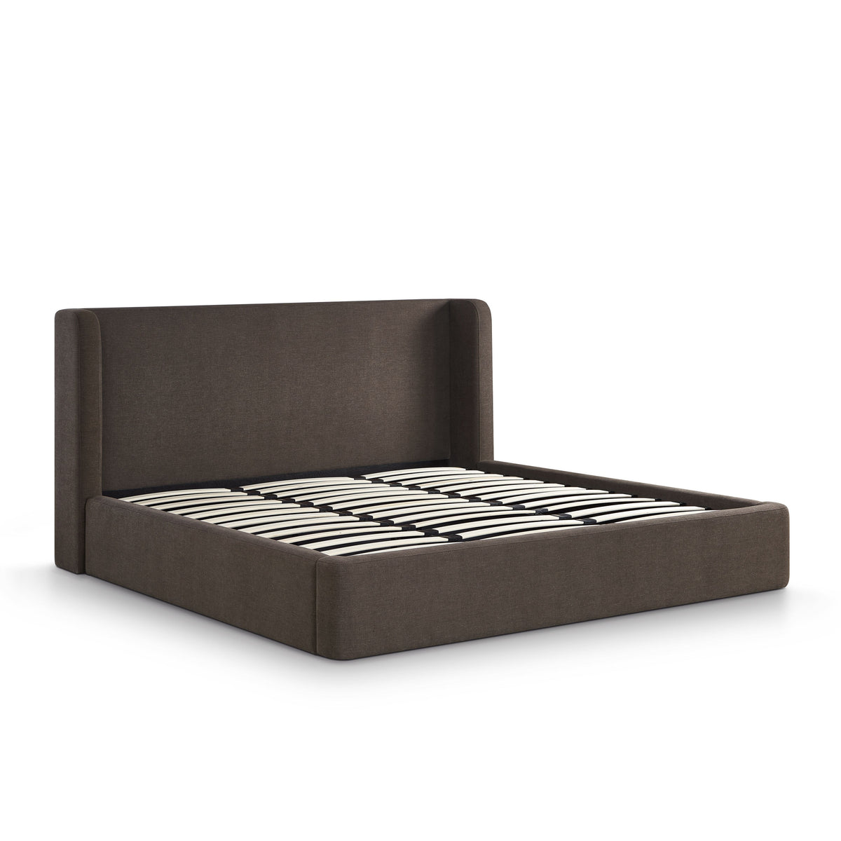 Harmony Chocolate Brown Performance Chenille King Bed by TOV Furniture – photo 5 of 10