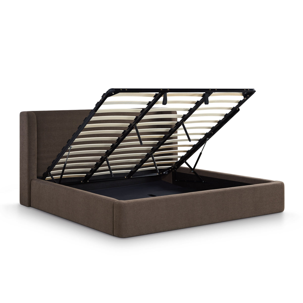 Harmony Chocolate Brown Performance Chenille King Bed by TOV Furniture – photo 7 of 10