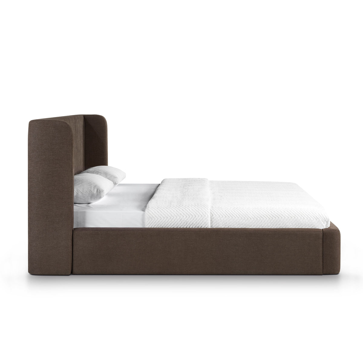 Harmony Chocolate Brown Performance Chenille King Bed by TOV Furniture – photo 3 of 10