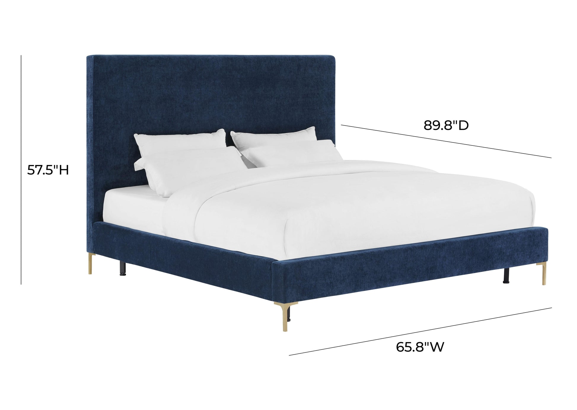 Delilah Velvet Bed by TOV B99
