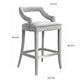 Tiffany Velvet Stool by TOV Bs22