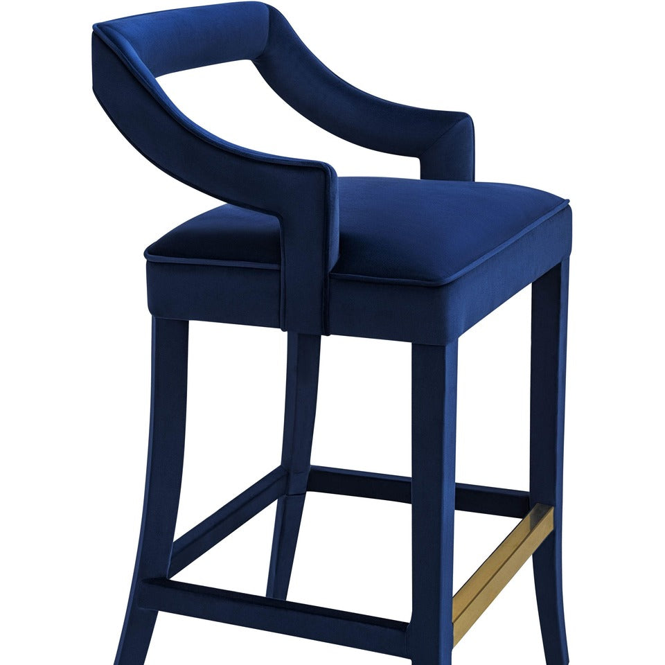 Tiffany Velvet Stool by TOV Bs19