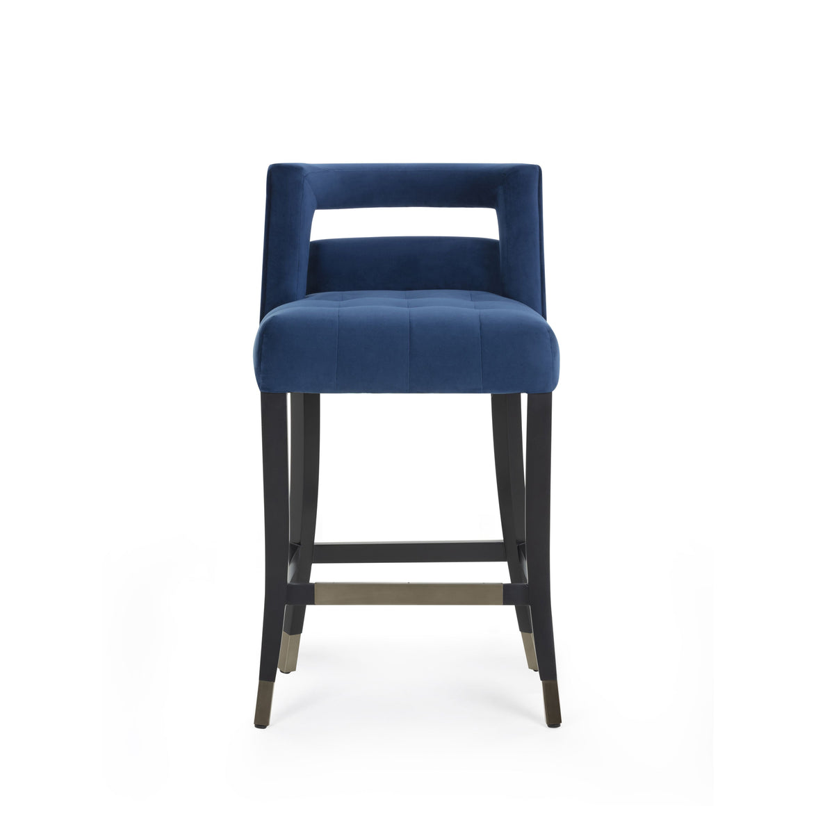 Hart Navy Performance Velvet Counter Stool by TOV Furniture – photo 1 of 8