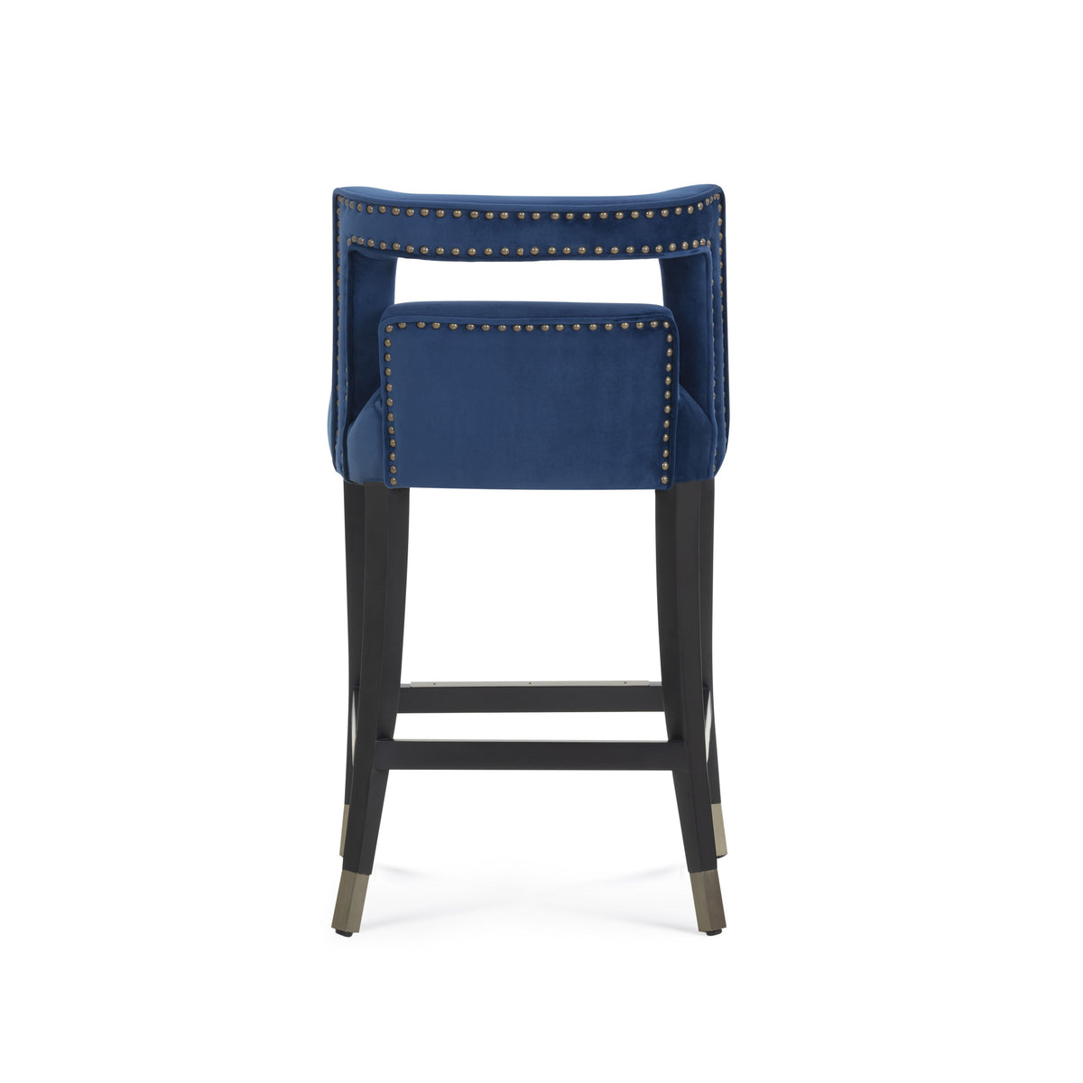 Hart Navy Performance Velvet Counter Stool by TOV Furniture – photo 3 of 8
