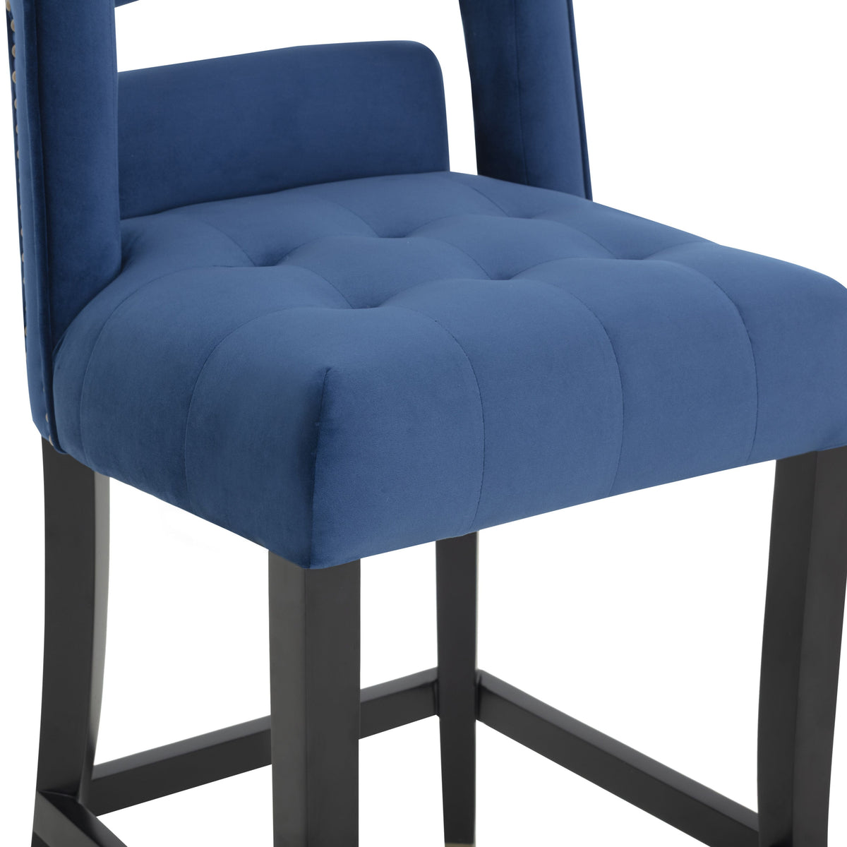 Hart Navy Performance Velvet Counter Stool by TOV Furniture – photo 6 of 8