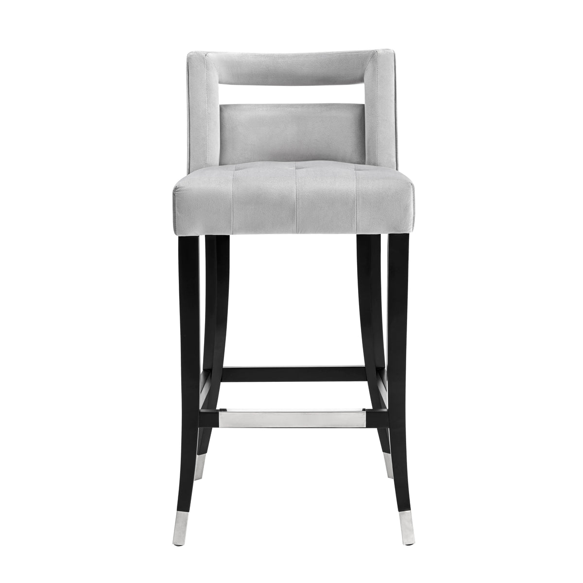 Hart Grey Performance Velvet Counter Stool by TOV Furniture – photo 3 of 7