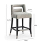 Hart Velvet Stool by TOV Bs23