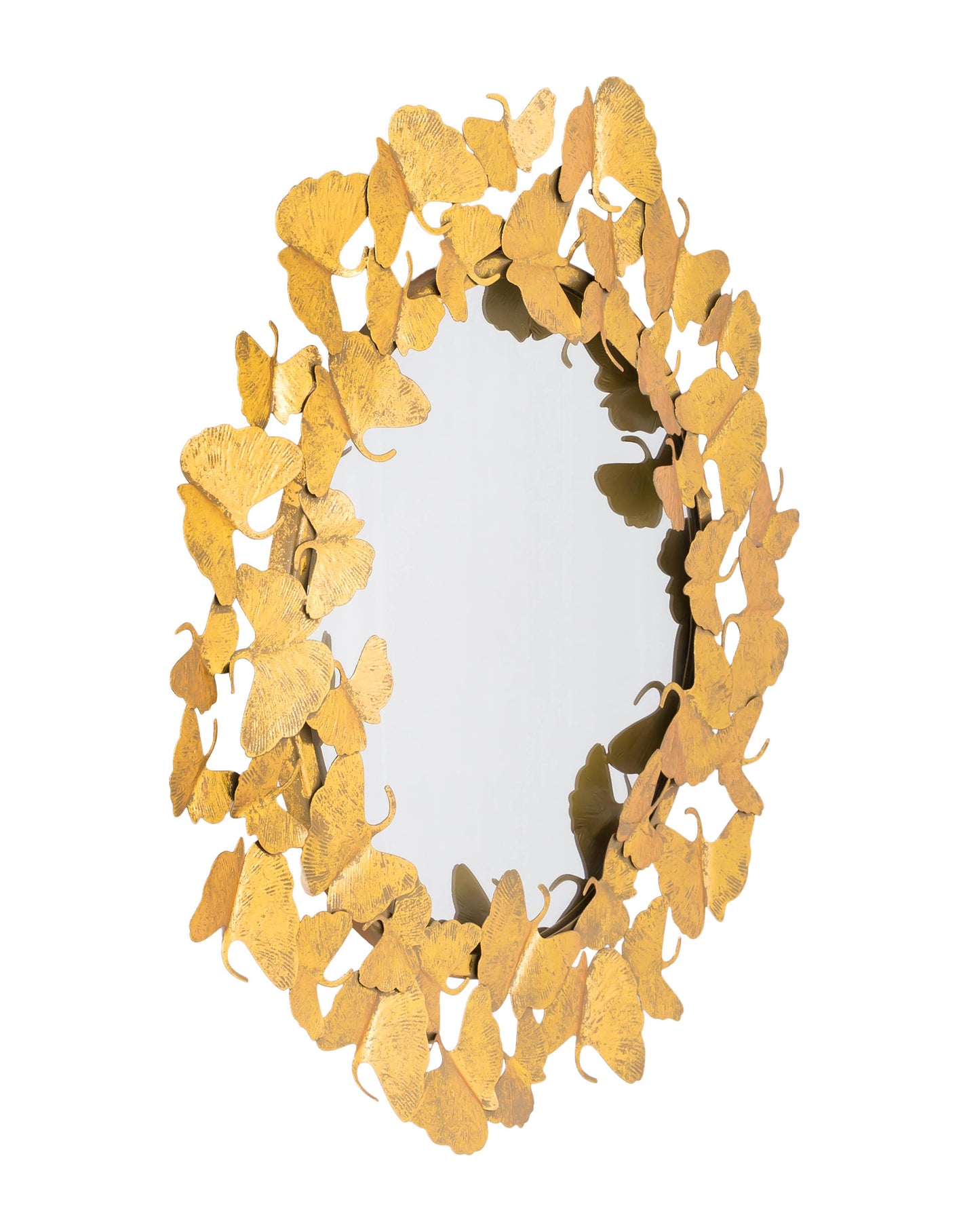 Lyrical Gold Round Wall Mirror 27 36 by TOV C18213 36