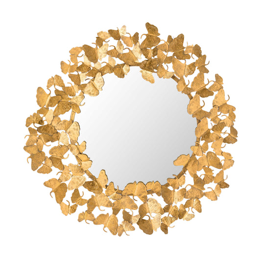 Lyrical Gold Round Wall Mirror 27 36 by TOV C18213 36