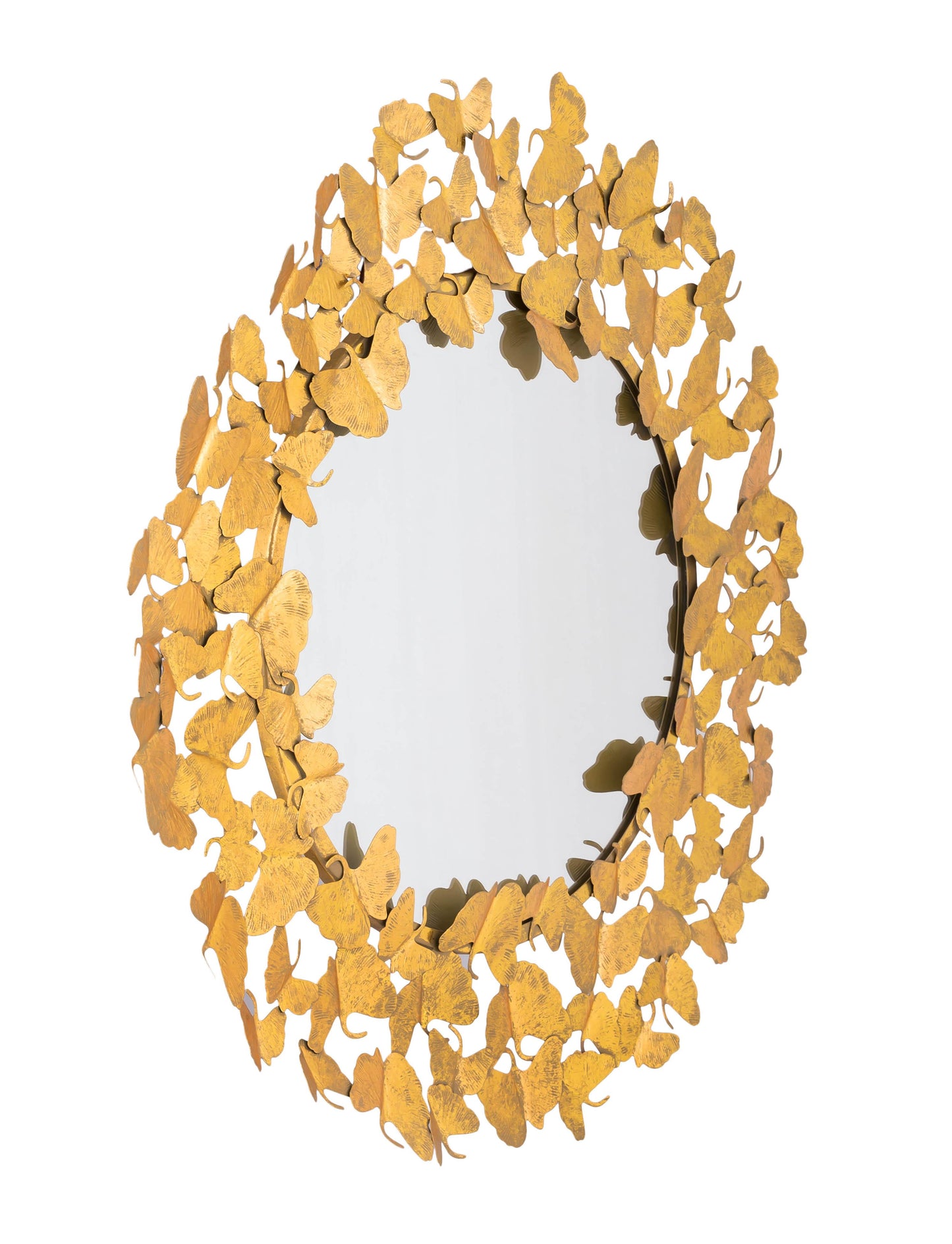 Lyrical Gold Round Wall Mirror 27 36 by TOV C18213 36