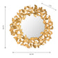 Lyrical Gold Round Wall Mirror 27 36 by TOV C18213 36