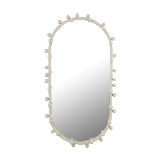 Bubbles Ivory Oval Wall Mirror 17 X31 5 22 6 X42 by TOV C18414