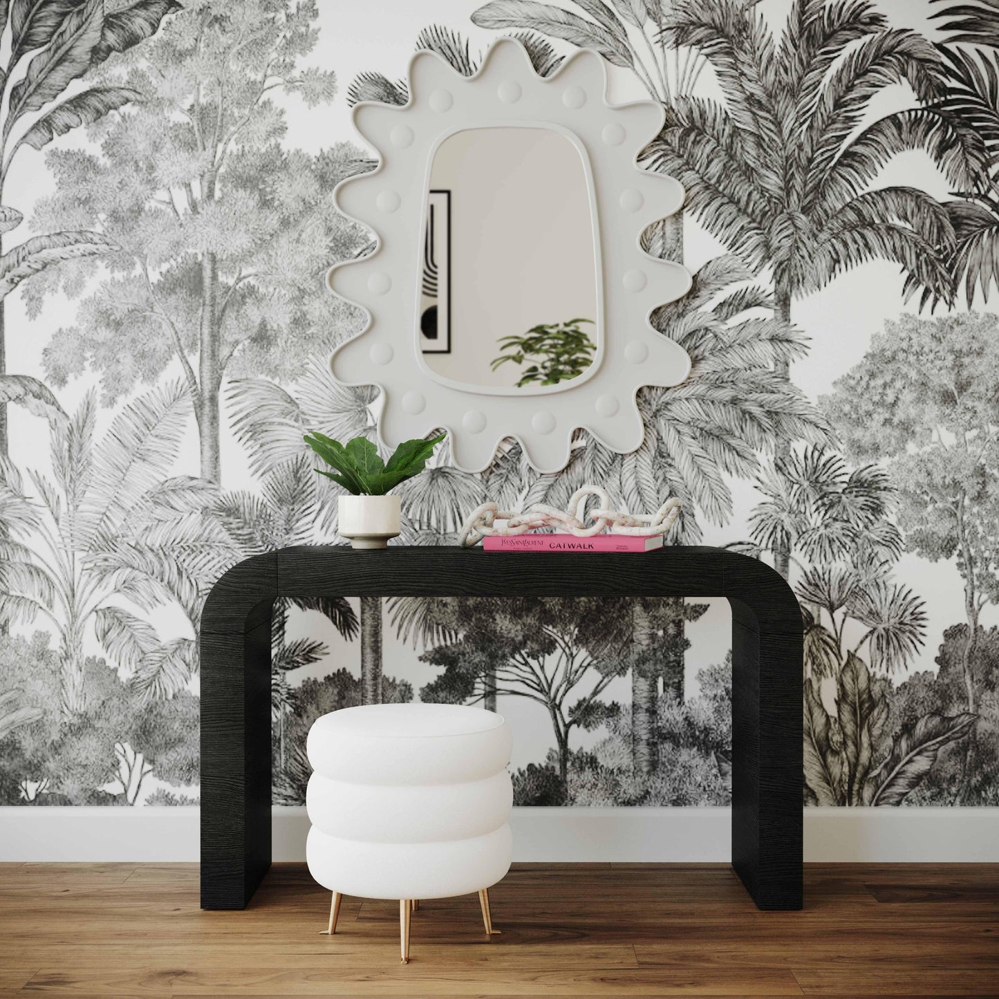 Genesis 31"X37" Wall Mirror White - ON FINAL SALE by Tov Furniture