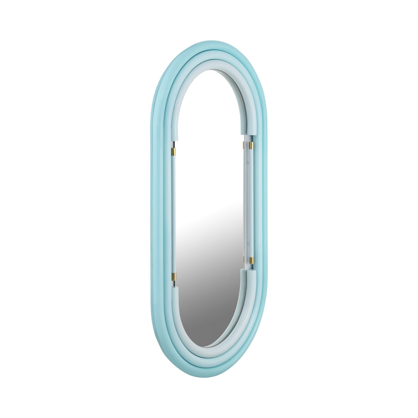Neon Oval Wall Mirror 26 X50 28 X58 by TOV C18582