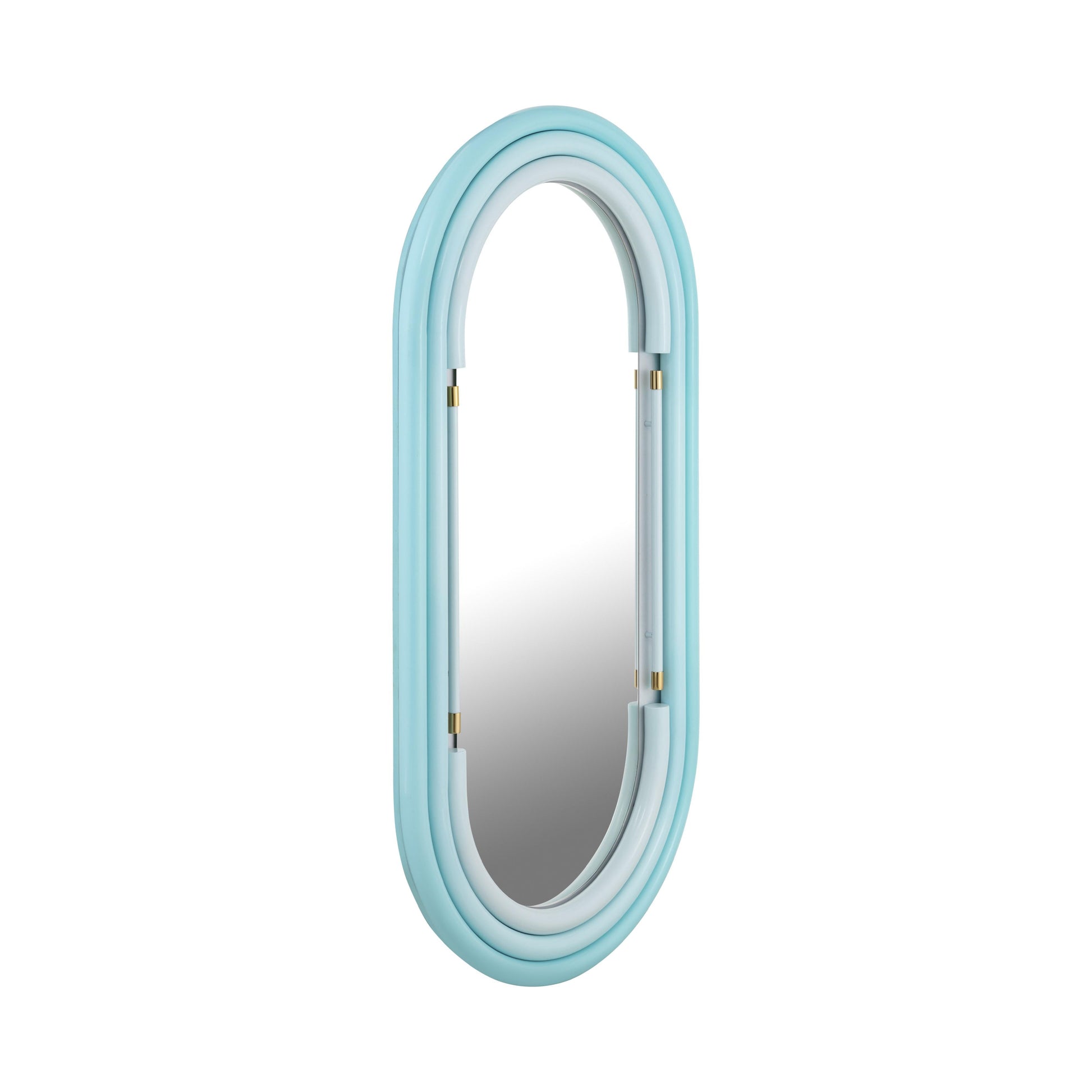 Neon Oval Wall Mirror 26 X50 28 X58 by TOV C18582