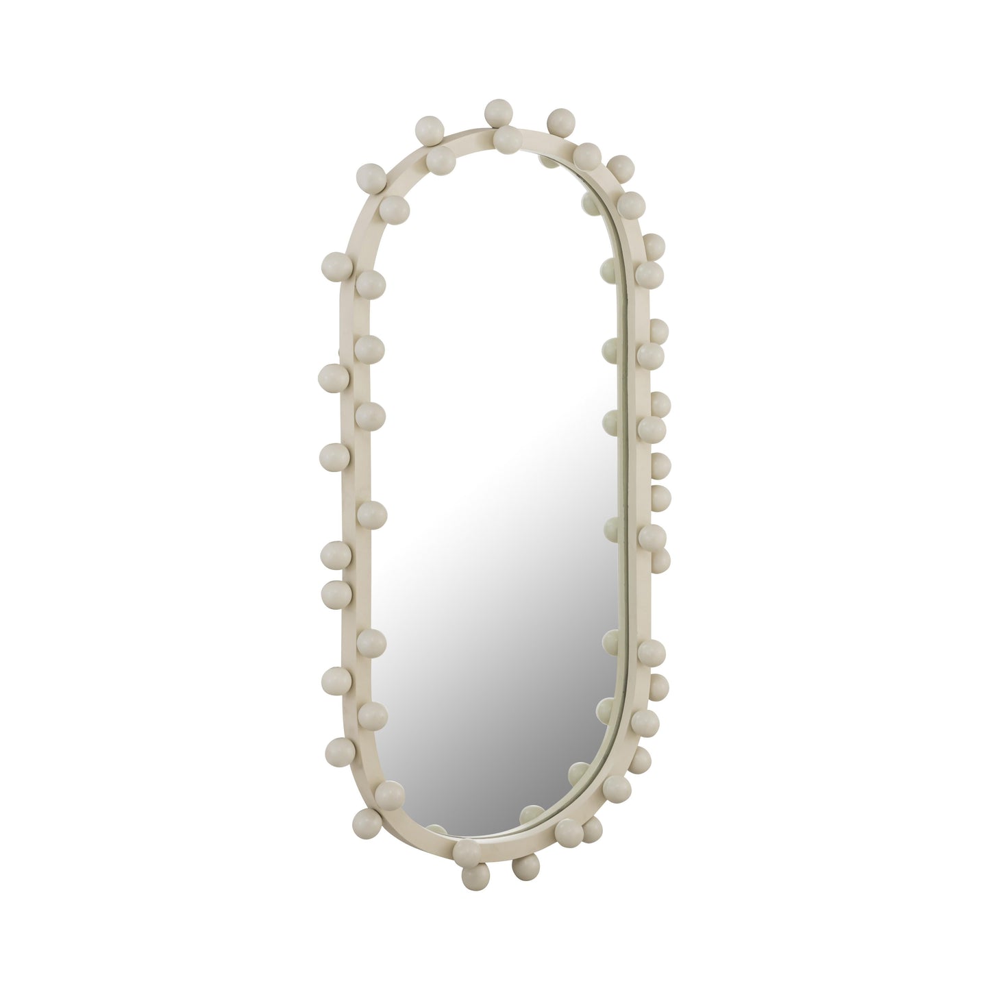 Bubbles Ivory Oval Wall Mirror 17 X31 5 22 6 X42 by TOV C18414