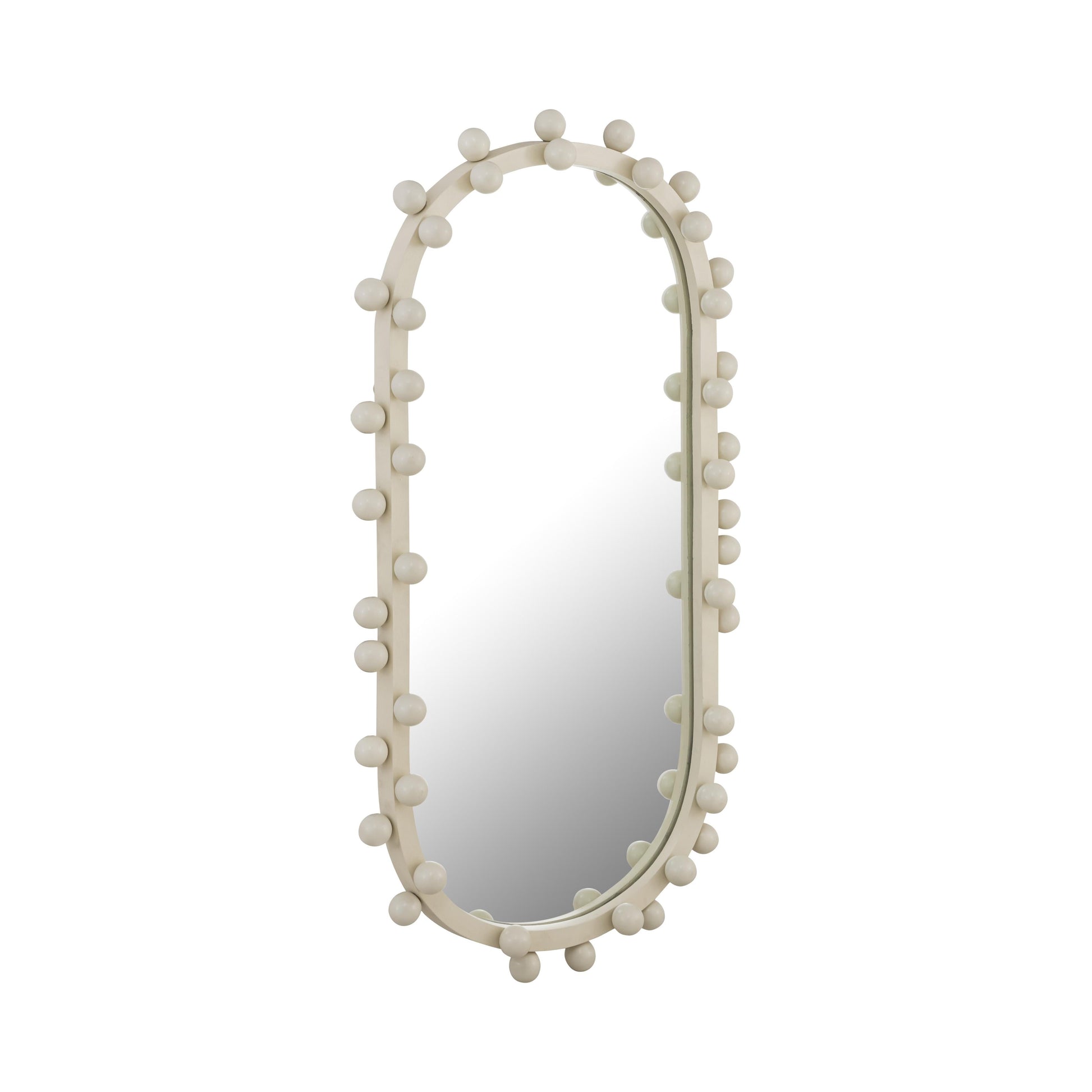 Bubbles Ivory Oval Wall Mirror 17 X31 5 22 6 X42 by TOV C18414