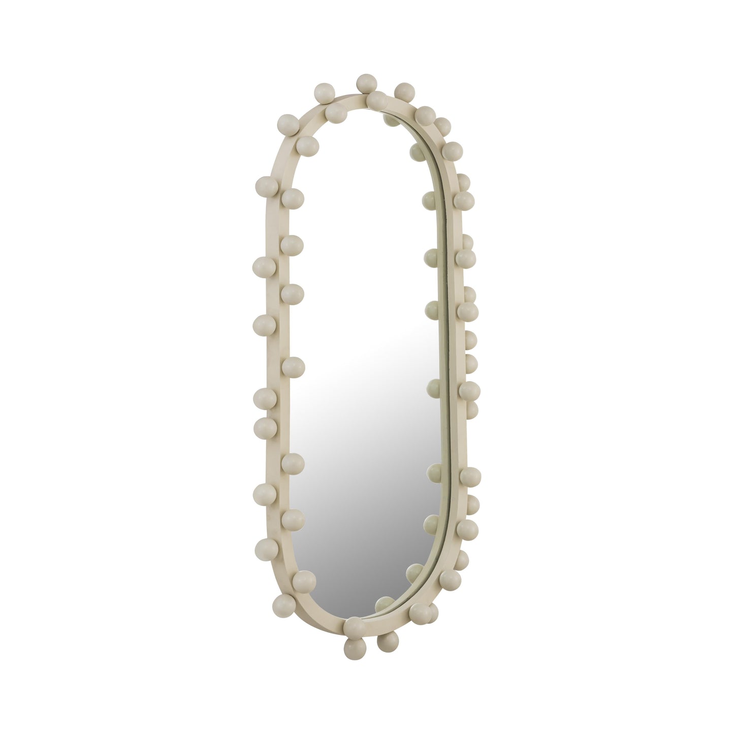 Bubbles Ivory Oval Wall Mirror 17 X31 5 22 6 X42 by TOV C18414